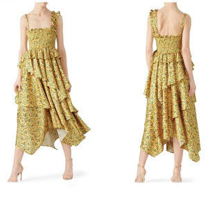 RTR Petersyn Alcott Yellow Midi Dress size XL